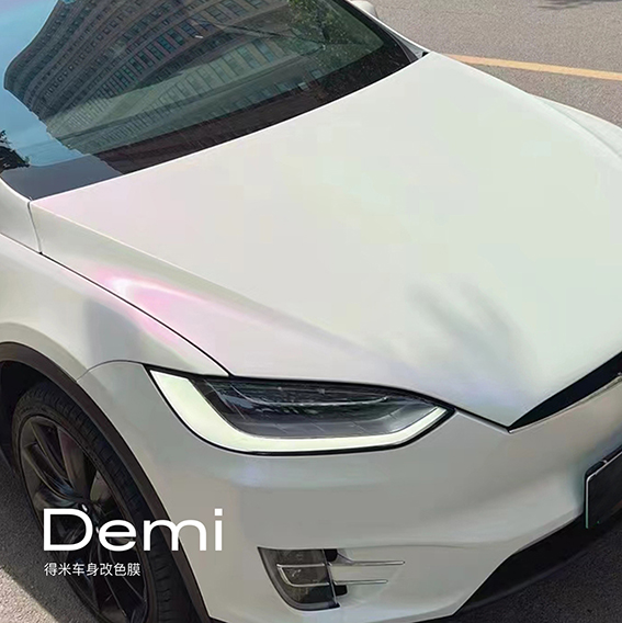 特斯拉-model x-陶瓷白变紫