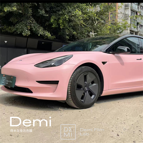 特斯拉Model3-消光樱花粉